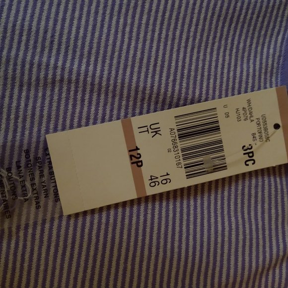 BNWT - KASPER PETITE - PURPLE/WHITE TANK TOP - SIZE 12P - Picture 2 of 4